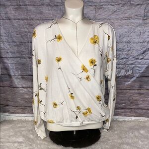 Maurice Floral Print Wrap Top